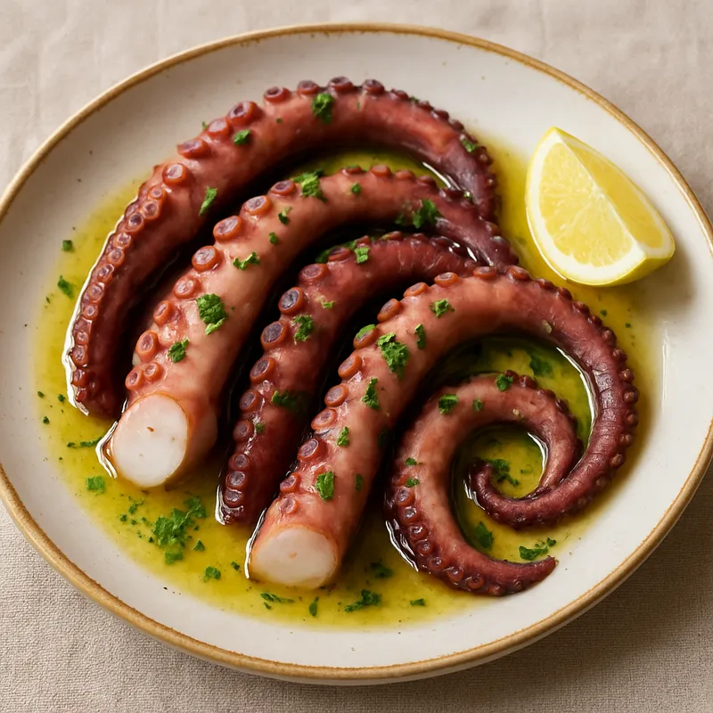 Chtapodi Vrasto (Gekochter Oktopus)