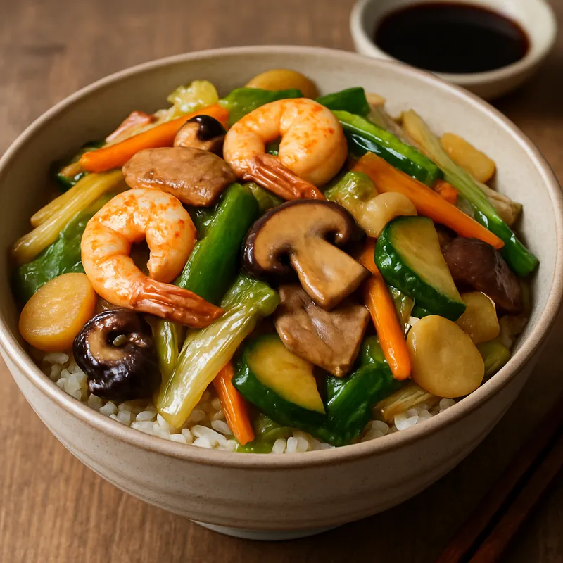 Chukadon (Japanisch-Chinesische Reisschüssel)