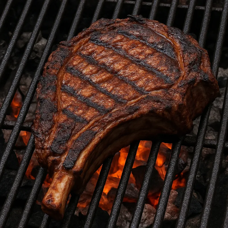 Chuleton a La Brasa (Rippensteak vom Holzkohlegrill)