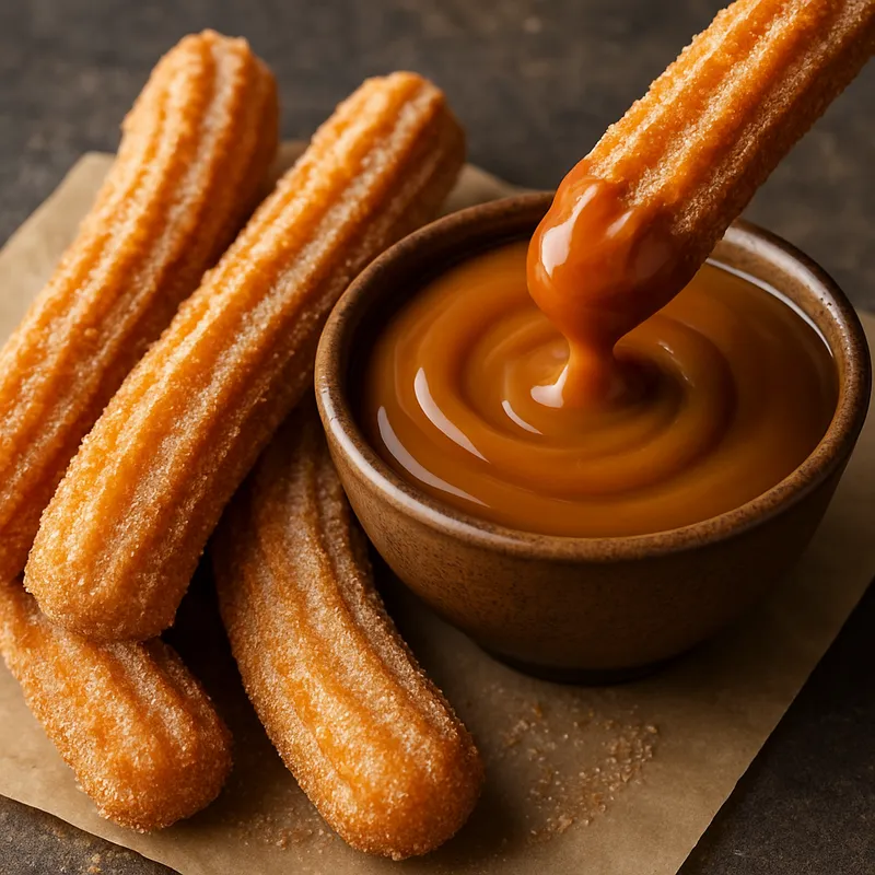 Churros mit Cajeta (Mexikanische Ziegenmilch-Karamellsauce)