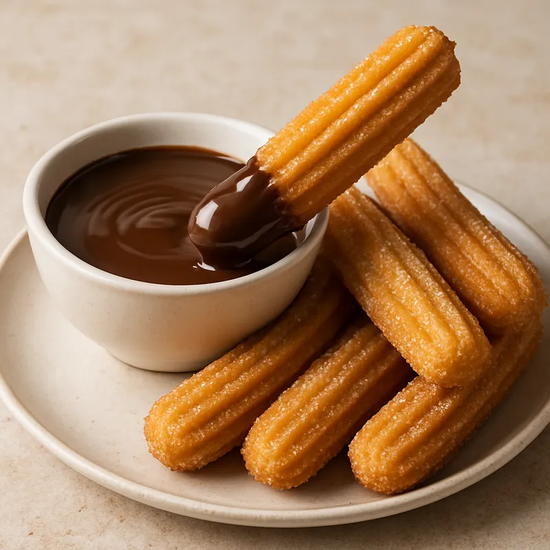 Churros mit Schokolade