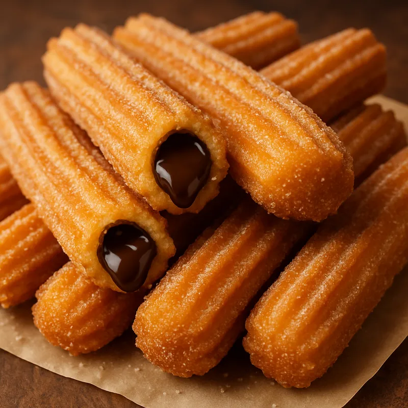 Churros mit Schokoladenfüllung