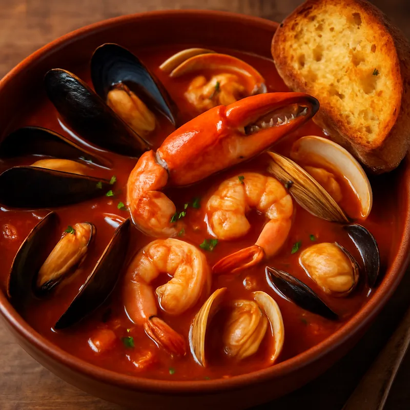 Cioppino (San Francisco Meeresfrüchte-Eintopf)