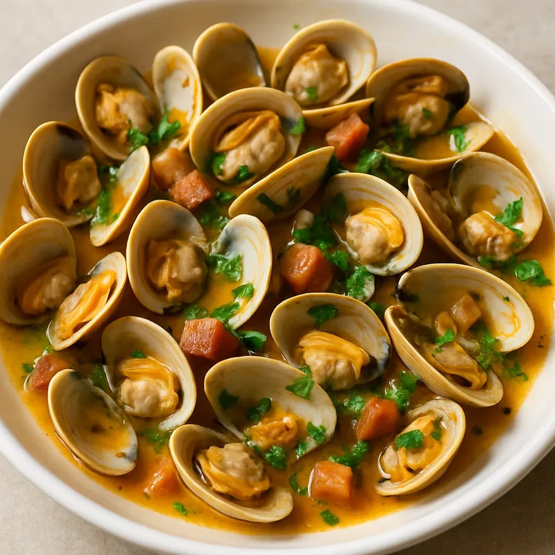 Clams à Algarvia (Muscheln nach Algarve-Art)