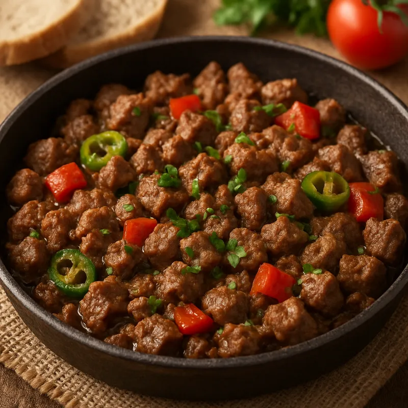 Coban Kavurma (Hirtenart gebratenes Fleisch)