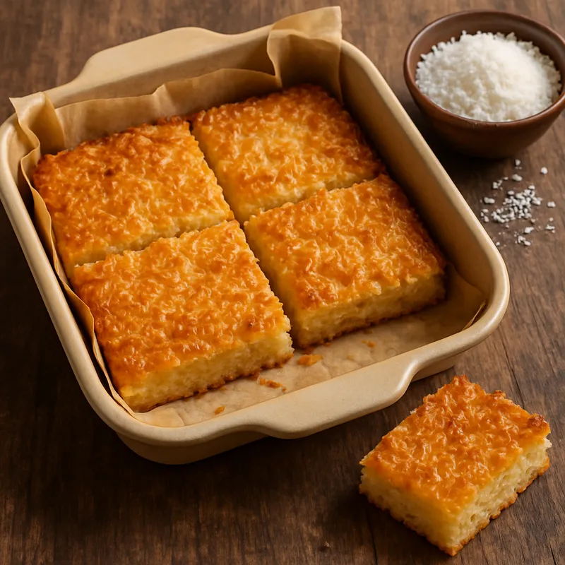 Cocada de Horno (Gebackene Kokos-Süßigkeit)