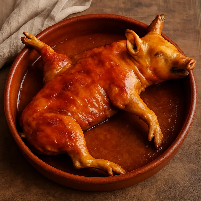 Cochinillo Asado (Spanisches Spanferkel aus Segovia)