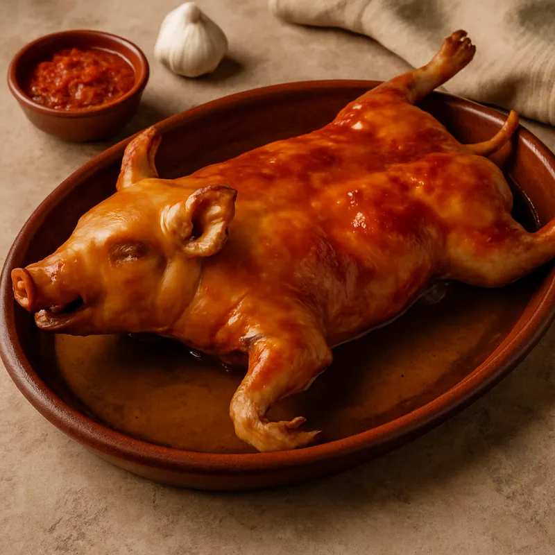 Cochinillo de Segovia (Spanisches Spanferkel aus Segovia)
