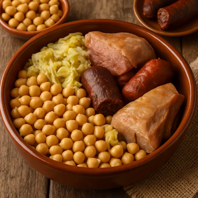 Cocido Lebaniego (Eintopf aus dem Kantabrischen Gebirge)