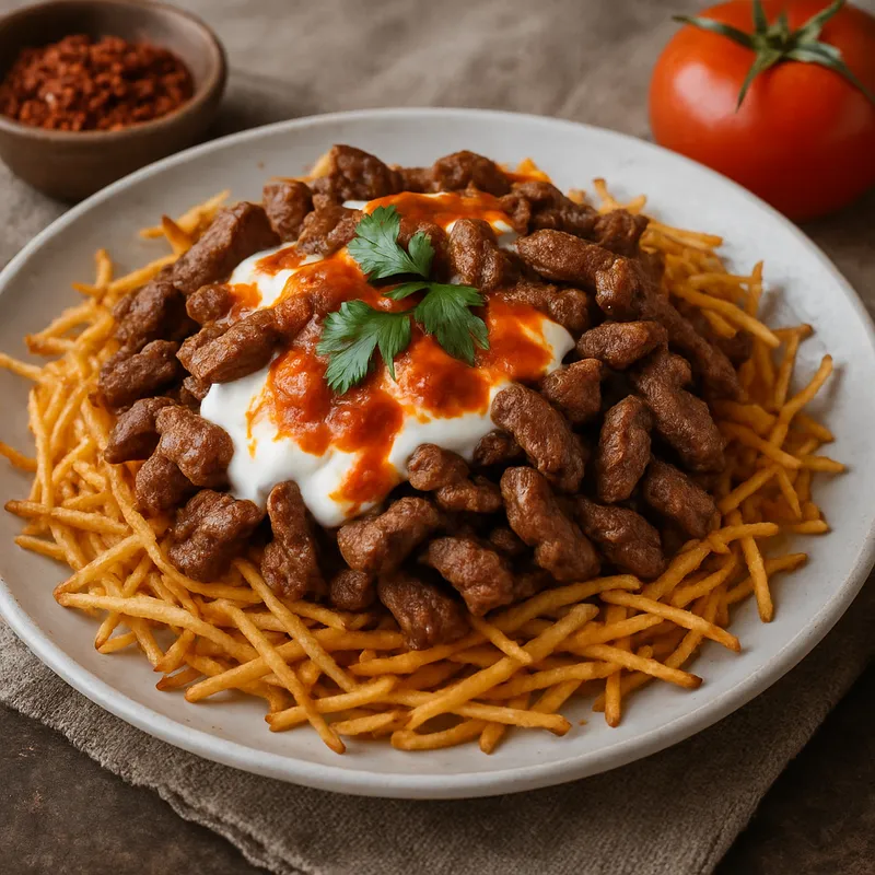 Cokertme Kebab (Knuspriges Kartoffel-Fleisch-Gericht aus Mugla)