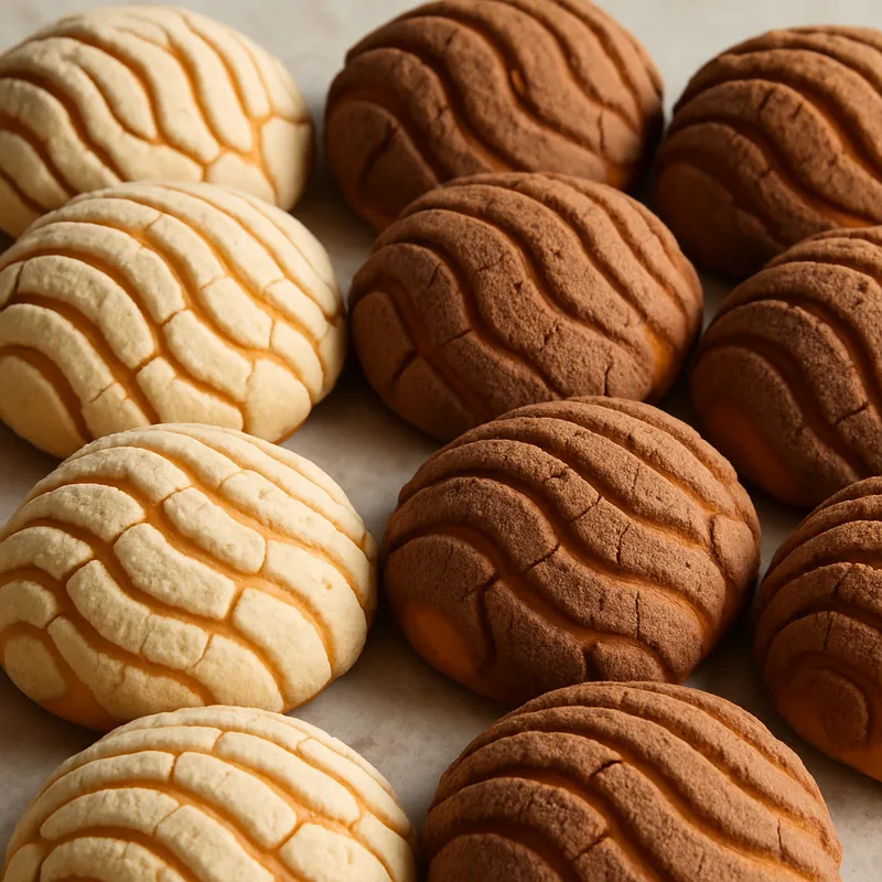 Conchas (Muschelförmiges Süßbrot)