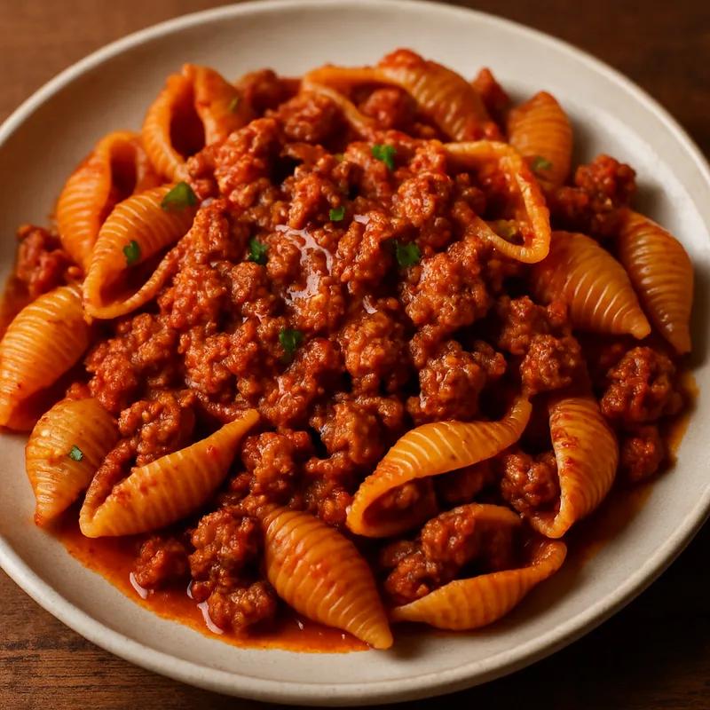 Conchiglie mit Wurstragù