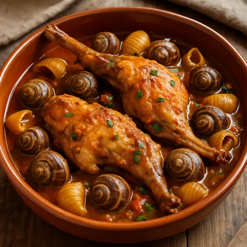 Conejo Con Caracoles (Kaninchen mit Schnecken)