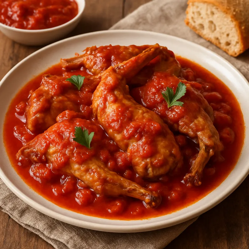 Conejo Con Tomate (Kaninchen in Tomatensauce)