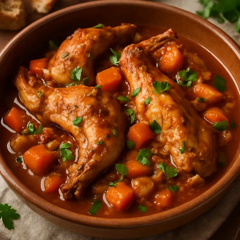 Conejo Guisado (Geschmortes Kaninchen)