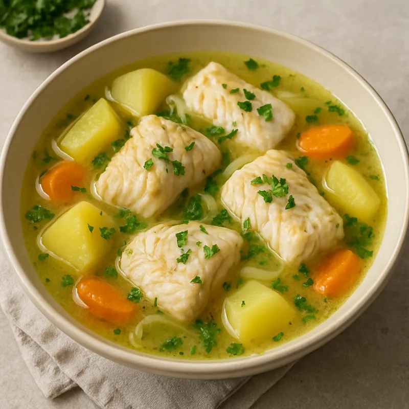 Corfu Bianco (Weißer Fischeintopf)