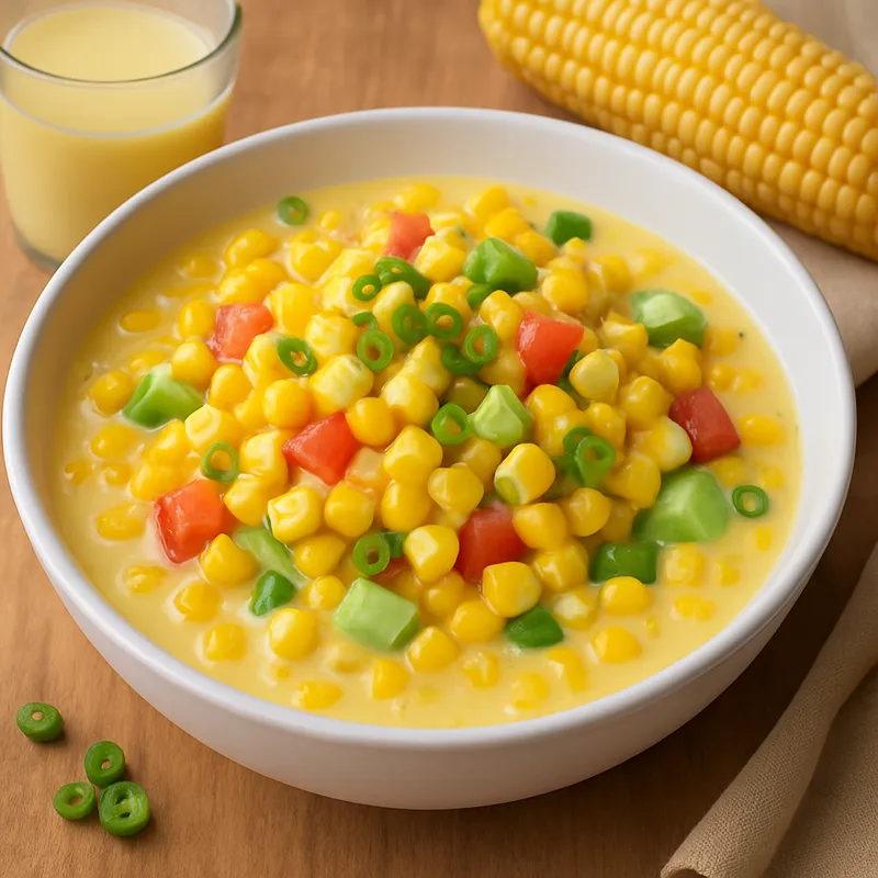 Corn Milk Nam Khao Pod (Maismilch-Salat)