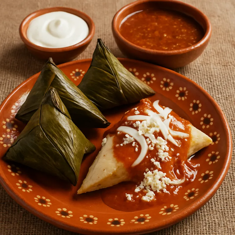 Corundas (Dreieckige Tamales aus Michoacan)