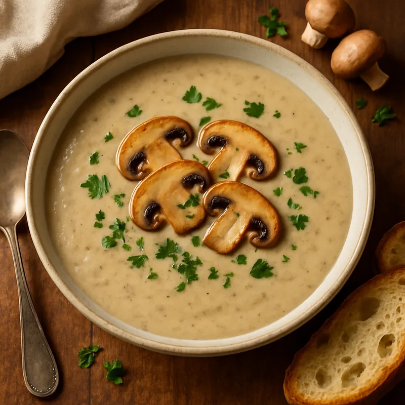 Cremige Pilzsuppe