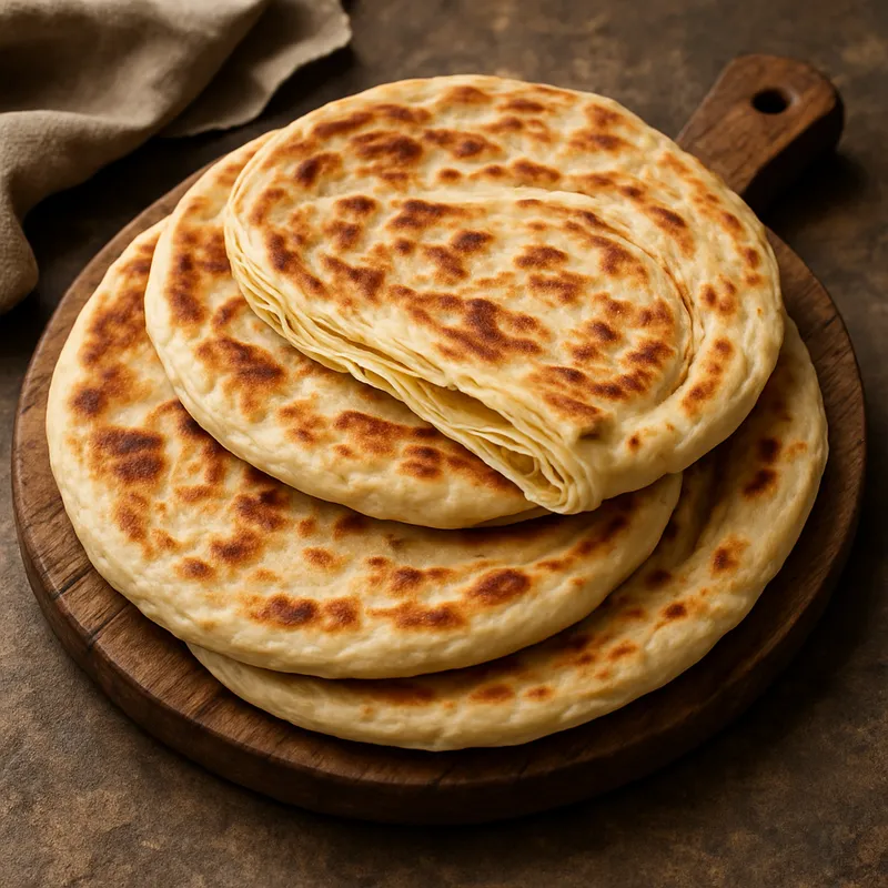 Crescia Sfogliata (Italienisches geschichtetes Fladenbrot)