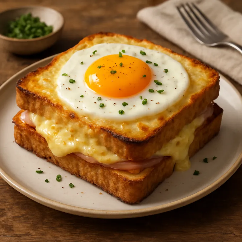 Croque-Madame (Mit Spiegelei)