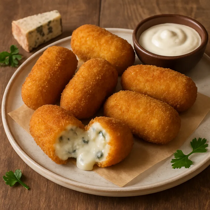 Croquetas De Cabrales (Blauschimmelkäse-Kroketten)