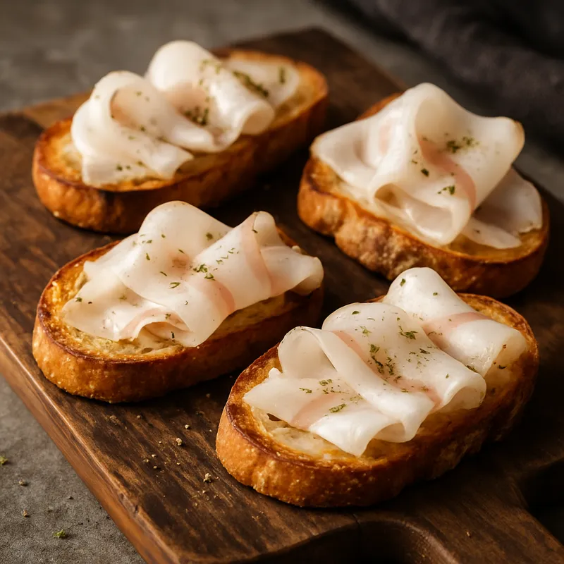 Crostini mit Lardo di Colonnata