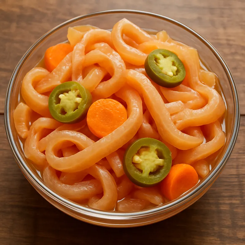 Cueritos en Vinagre (Eingelegte Schweinehaut)