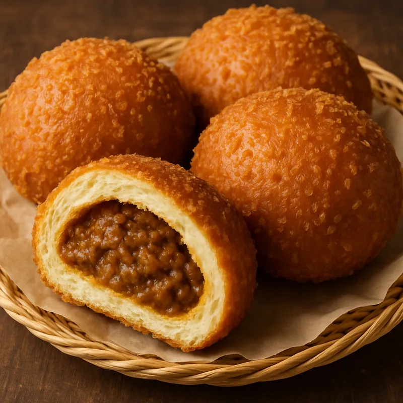 Curry Pan (Frittiertes Currybrot)