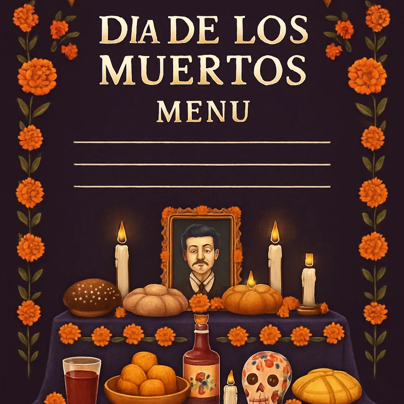 Día De Los Muertos Vollständiges Altar-Menü