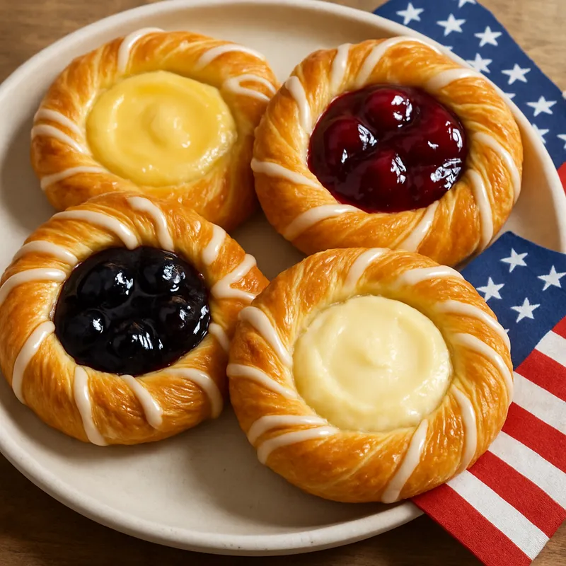 Dänisches Gebäck auf amerikanische Art