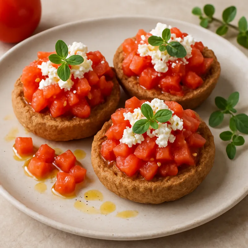Dakos (Gerstencracker mit Tomate)