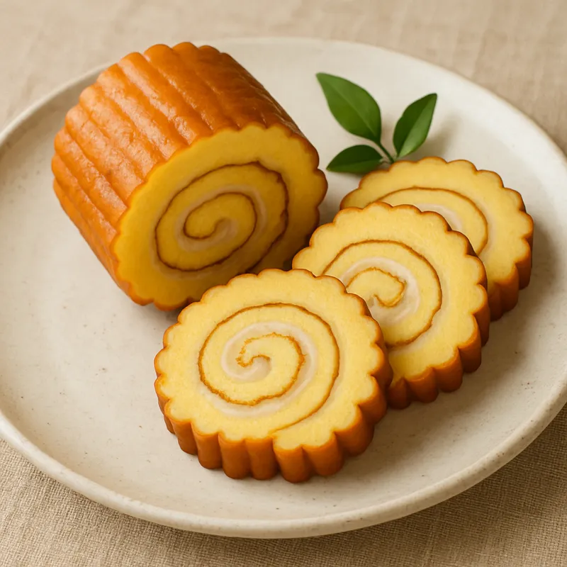 Datemaki (Süßes gerolltes Omelett zum Neujahr)