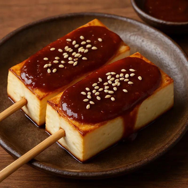 Dengaku (Tofu mit Miso-Glasur)