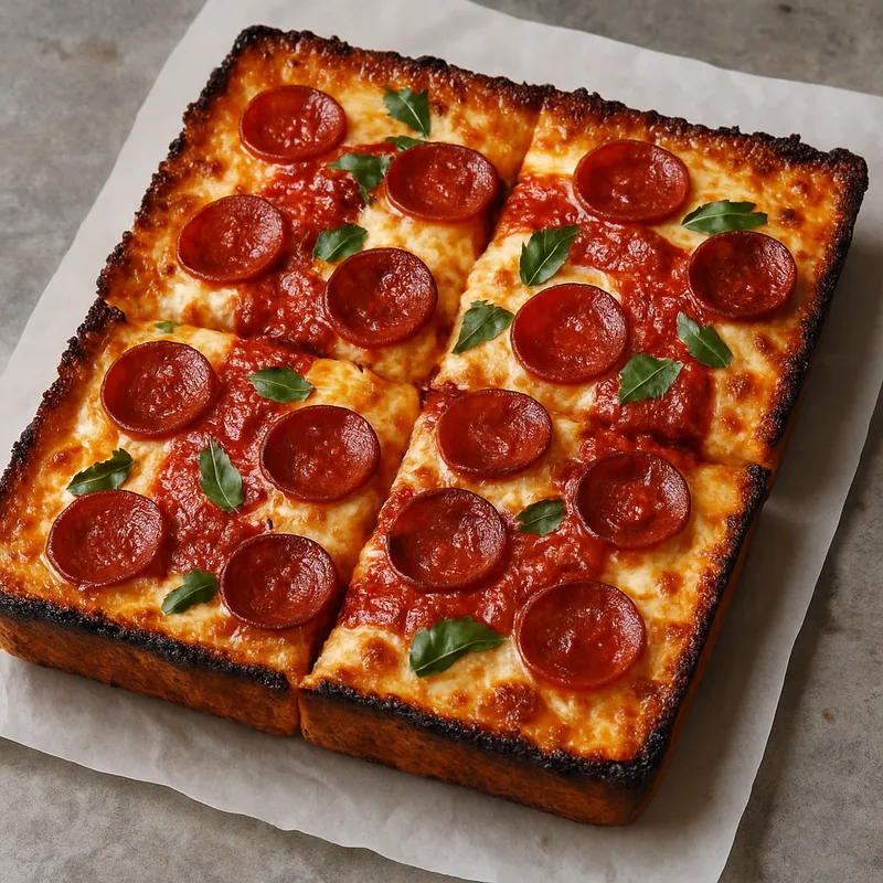 Detroit Style Pizza