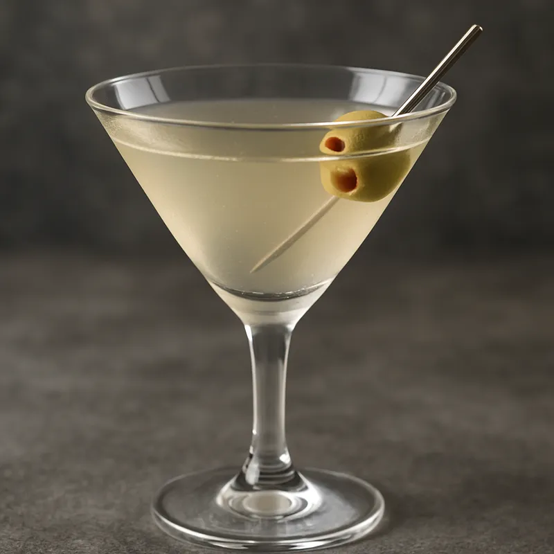 Dirty Martini mit Olive