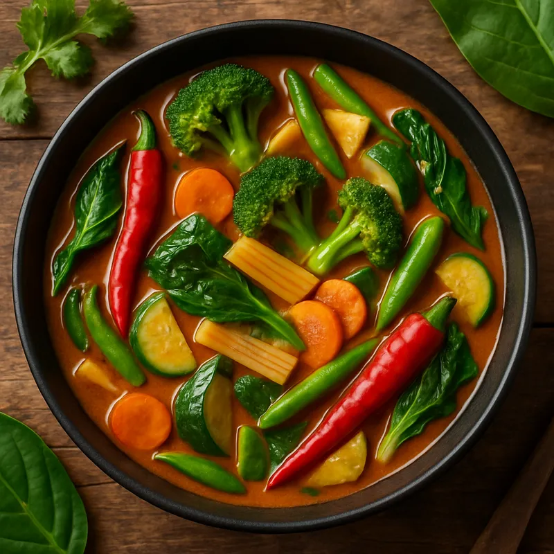 Dschungel-Curry mit gemischtem Gemüse