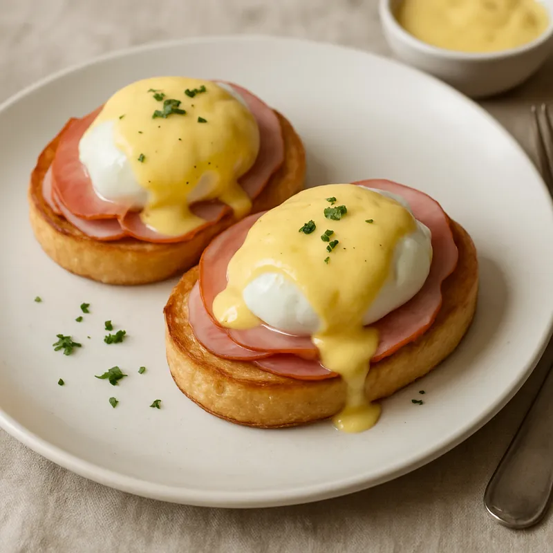 Eggs Benedict auf Französische Art