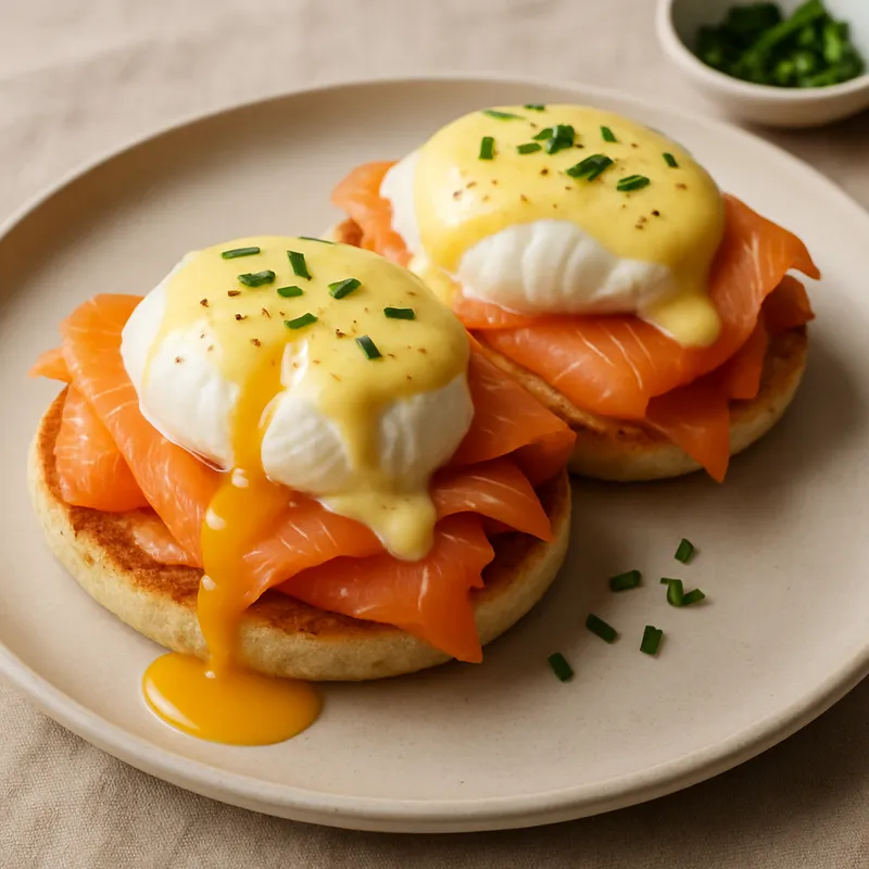 Eggs Benedict mit Räucherlachs