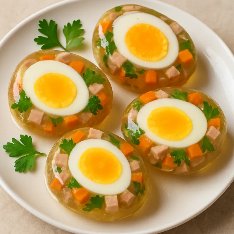 Eier in Aspik