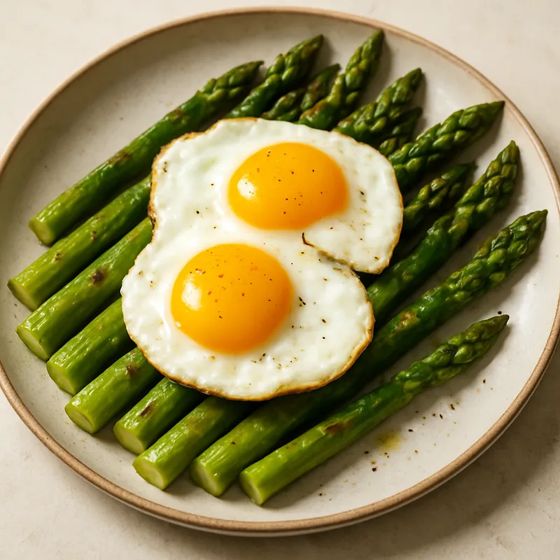 Eier mit Spargel