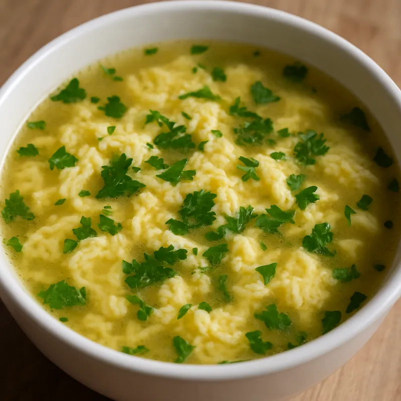 Eierflockensuppe (Stracciatella)