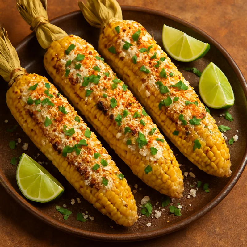Elote Asado (Gegrillter Maiskolben)