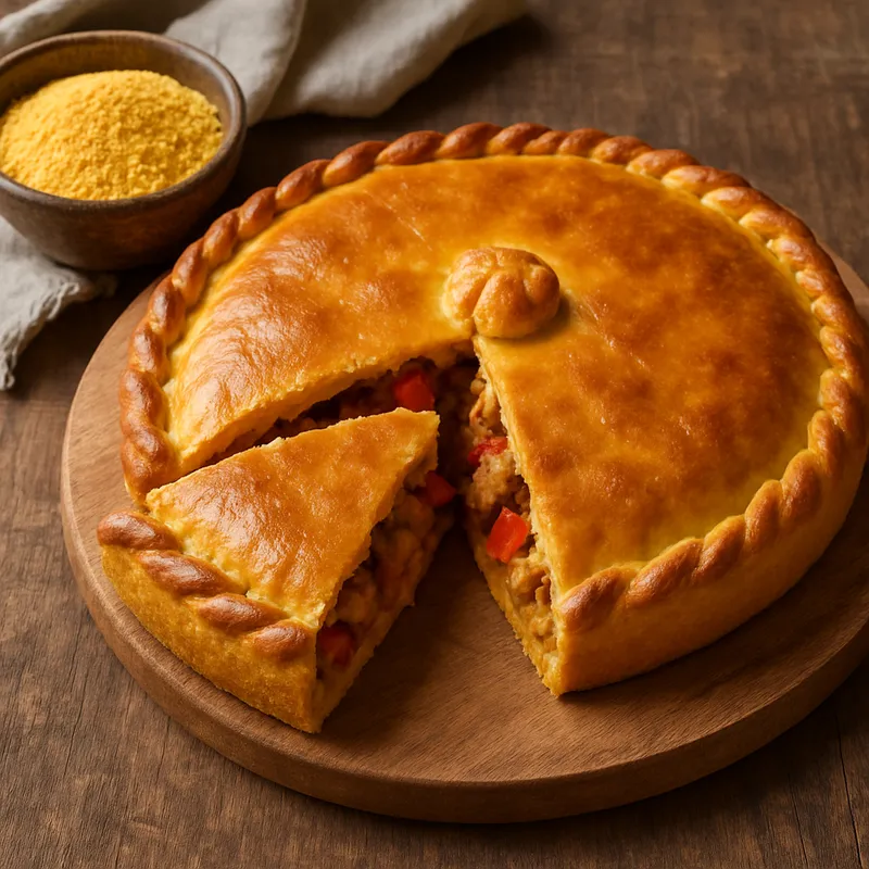 Empanada De Maiz (Maismehlpastete nach galicischer Art)