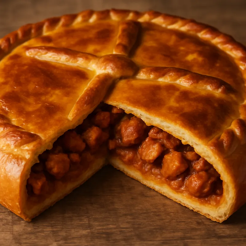 Empanada de Zorza (Galicische Schweinefleischpastete)