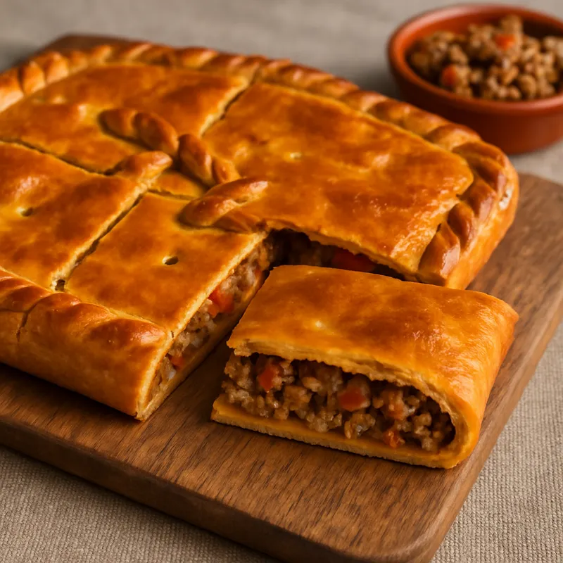 Empanada Galega (Galicische Fleischpastete)