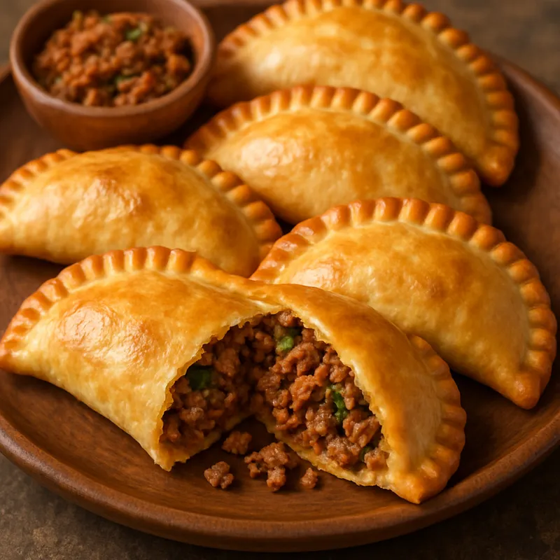 Empanadas de Picadillo (Gefüllte Teigtaschen mit Hackfleisch)