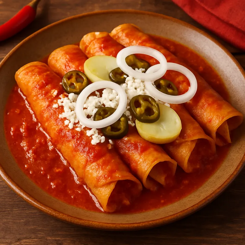 Enchiladas Queretanas (Enchiladas nach Querétaro-Art)