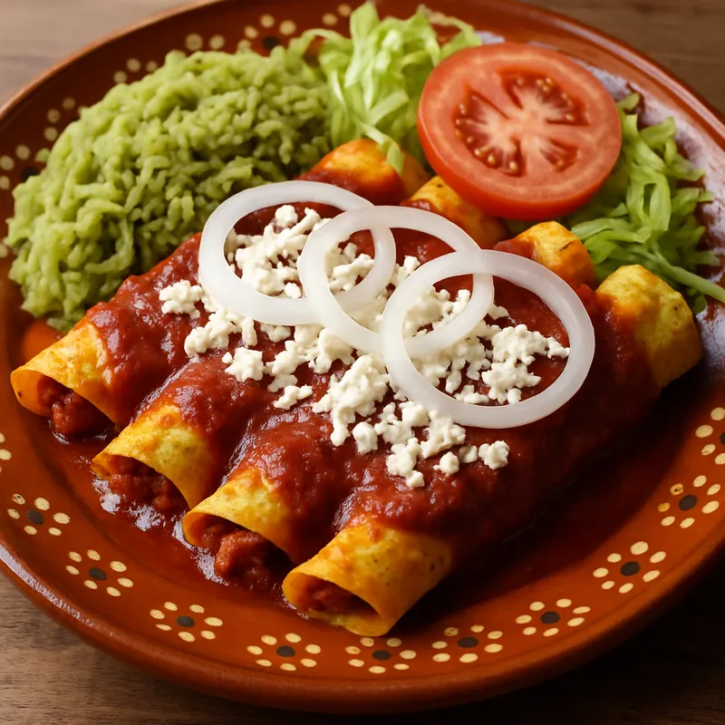 Enchiladas San Cristóbal (Enchiladas nach Chiapas-Art)