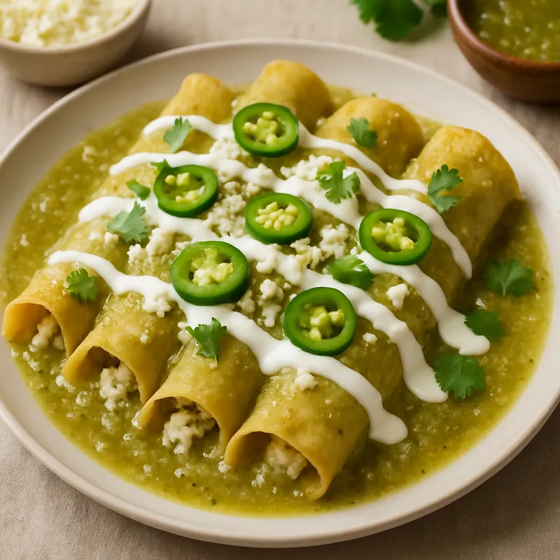 Enchiladas Verdes (Grüne Enchiladas)